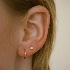 Mini Hugging Hoop Earrings (Pair) – J&CO Jewellery Types Of Earrings, White Gold Earrings, Emerald Earrings, Yellow Gold Earring, Rose Gold Earrings, Huggies Earrings, Gold Studs, Gold Hoop Earrings, Birthstone Jewelry