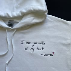 Custom Embroidered Handwriting Sweatshirt, Hoodie Fabric Gifts For Boyfriend, Customized Gifts For Boyfriend Clothing, Perfect Gifts For Boyfriend Zazzle, Trendy Anniversary Gifts, Couples 6 Months Gifts, Embroidered Blanket For Boyfriend, Men Anniversary Gifts Boyfriends, Special Gifts For Fiance, Fun Gifts For Boyfriend Uncommon Goods