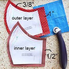 sewing instructions for the inner layer of a quilter's bib and apron