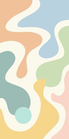 an abstract pattern in pastel colors with wavy lines on the bottom right side and below