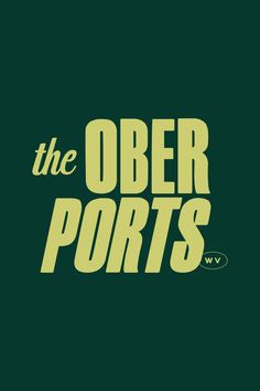 the logo for the order port's, which is green with yellow lettering on it