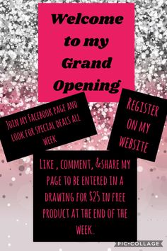 Mary Kay Grand Opening, Mary Kay Business, Brow Bar, Facebook Post, Facebook Posts, Craft Shop, Grand Opening