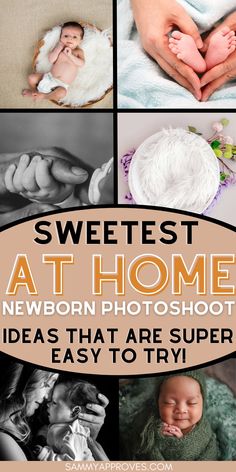 sweetest at home newborn photoshoot ideas that are super easy to try