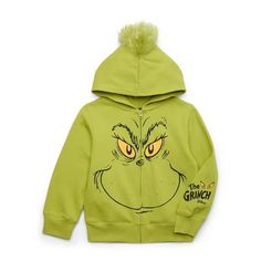 Consider it a little joy for your boy! This Dr. Seuss Hoodie features the iconic face of the mischievous Grinch with side pockets for added storage to hold his smaller items. This boys hoodie has a front zip closure for a secure, relaxed fit and can be worn over his favorite tees and tops. Layer it under a jacket for added warmth, it offers both comfort and style for fans of Dr. Seuss' classic tale. Size: 14/16.  Color: Blue.  Gender: male.  Age Group: kids. Grinch Day Outfit, Grinch Hoodie, Print 3d, Kids Clothes Boys, Boys Hoodies, Blue Gender, Dr Seuss, Grinch, Hoodie Print