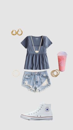 Popular Girl Outfits, Girl School Outfits, Cute Outfits Summer, Preppy Outfits For School, Simple Outfits For School, Europe Outfits, Outfit Inspo Summer, Trendy Outfits For Teens