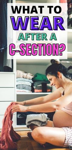 New mom trying to find clothes to wear after having a baby. Postpartum clothes and c-section recovery clothes to fit your new postpartum body. Postpartum Wardrobe, Breastfeeding After C Section, Postpartum Clothes, Postpartum Diet