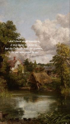 an image of a painting with a poem written in english on the side of it