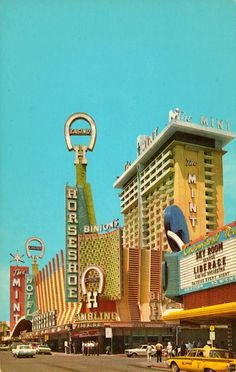 an old photo of the las vegas hotel and casino