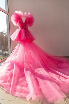 Hot Pink Tulle Dress Women Pink Tulle Dress Puffy Pink Tulle Dress Women Fluffy Tulle Dress Pink Tulle Gown Photoshoot Dress - Etsy Summer Wedding Pink Ball Gown, Pink Tulle Princess Dress For Prom, Summer Pink Tulle Tutu Dress, Pink Tulle Dresses For Spring, Pink Tulle Fairy Dress For Summer, Pink Tulle Tutu Dress For Spring, Spring Pink Tulle Tutu Dress, Pink Tulle Fairy Dress For Party, Pink Tulle Fairy Dress For Prom