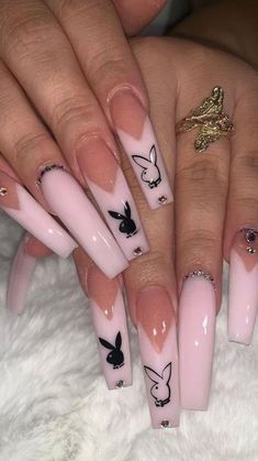 Pretty Nail Ideas Acrylic Coffin, Cute 2023 Nails, Nail Art Designs Baddie, Baddie Long Acrylic Nails, Bad Girl Nails Ideas, Nails Baddie Aesthetic, Nail Designs Baddie, Baddie Nails Ideas, Baddie Acrylic Nails