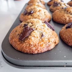 chocolate chip cookies on a baking tray ready to be baked