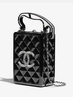 Fancy Purses, Coco Chanel Mademoiselle, Black Elegance, Luxury Bags Collection, Chanel Brand, Luxury Clutch, Chanel Collection, Unique Purses, Chanel Logo