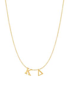 Celebrate sisterhood and commemorate an unforgettable time of your life. Designed in our original Spaced Letter style, BYCHARI is the first to do sorority necklaces in this super chic and special way. Rush to get yours, or give a sentimental gift to pledge your love to someone close to you. Always better when wearing your letters! Click here to add a diamond to your custom necklace! Made to order. Will require 3-4 weeks to produce. Kappa Delta Jewelry, Kappa Delta Sorority, Kappa Delta, Time Of Your Life, Sorority Gifts, Sentimental Gifts, Custom Necklace, Rose Color, Sorority