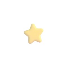 a yellow star shaped object on a white background