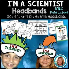 i'm a scientist headbands for boys and girls with headbands