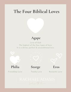 the four biblical loves in white