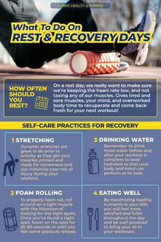 a poster with instructions on how to do rest and recovery days