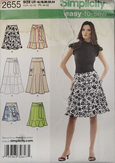 a woman's skirt and top sewing pattern