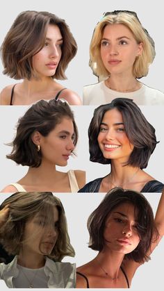 Short Styles Blunt Bob: A classic and sleek option that works well with straight hair. It gives a clean, modern look. Pixie Cut: A short, edgy cut that can add volume and frame the face beautifully. Medium Length Sleek Lob: A long bob that can be styled straight for a polished appearance. Ideal for adding a bit of movement and dimension. Straight Layers: Adds volume and movement to medium-length hair while maintaining a sleek finish. Sleek Lob, Straight Layers, Curly Bobs, Kort Bob, Bob Haircuts With Bangs, Hairstyles For Fine Hair, Choppy Layers, Classic Bob, Hoco Hairstyles