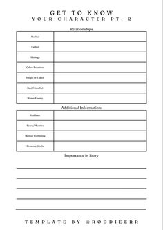 the character worksheet is shown in this graphic style, which includes text and characters