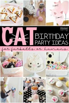 Cat Decorations Birthday, Troll Birthday Party Ideas, Cat Birthday Cakes, Kitty Cat Birthday Cake, Cat Cakes Birthday, Cat Birthday Party Ideas, Kitty Party Ideas