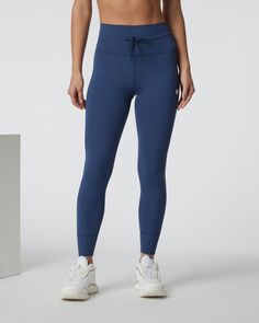 Voted most likely to be worn multiple times a week. With our BreatheInterlock™ fabric, a high waist, drawstring tie, flattering fit, 22.5" inseam, and signature Daily Legging details, there’s no mistake in the name—you’ll want to wear these daily. This version features a new length ideal for shorter legs or a slightly cropped look. | Vuori Daily Legging - Shorts | French Blue | Large Vuori makes premium performance apparel inspired by the active Coastal California lifestyle; an integration of fi Everyday Leggings, Coastal California, California Lifestyle, Legging Fits, Blue Leggings, French Blue, Performance Outfit, Tight Leggings, Running Women