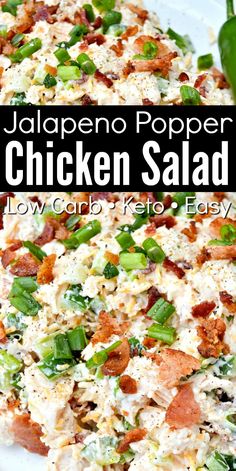 Jalapeno Popper Chicken Salad, Canned Chicken Salad, Keto Jalapeno Popper Chicken, Canned Chicken Salad Recipe, Keto Jalapeno, Popper Chicken, Jalapeno Popper Chicken, Boiled Egg Diet Plan, Jalapeno Popper