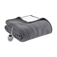 an electric blanket and remote control on a white background