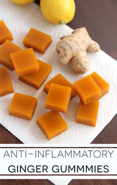 the ingredients for an anti - inflamatory ginger gummies