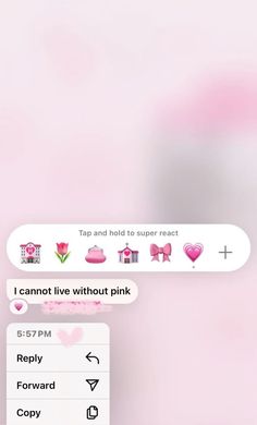 two messages are being shared on the same cell phone, one is pink and the other is white