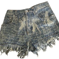 Stunning Loewe Denim Mermaid Shorts. Completely New With Tag. No Receipt/Invoice. It’s An Authentic Item. Fitted Jean Shorts With Five Pockets For Summer, Luxury Denim Shorts, Loewe Jeans, Luxury Denim Blue Shorts With Pockets, Loewe Denim, Mermaid Shorts, High-end Denim Blue Shorts With Pockets, Jean Shorts, Denim Shorts