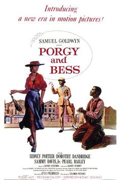 a movie poster for the film porgy and bess