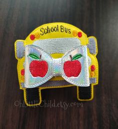 Back to school bus hair bow Back To School Theme, School Theme, School Themes, Notebook Paper, School Bus