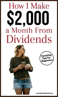 the cover of how i make $ 2, 000 a month from dividends