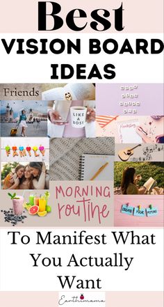 Vision board ideas Dream Boards Aesthetic, Types Of Vision Boards, Physical Vision Board Examples, Creating Vision Boards, Becoming Board, How To Make A Mood Board, Vision Board On Poster Board, Motivation Mood Board, Board Quotes Inspiration