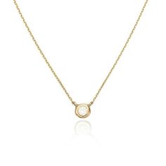 "PRODUCT DETAILS Material : 14k Solid Yellow Gold  Style :Classic Pendant Necklace  Stone :  Moissanite Diamond 3mm D Color VVS clarity  Pendant Size :  4*4mm Chain : 14K Solid Yellow Gold Chain : Cable Chain   Size : 16\"+2\" Extension  Gold Weight : 1.0g Occasion : Birthday, Anniversary, Engagement, Gift, Party, Wedding This beautiful pendant Necklace can be a special gift for your loved one for special occasions such as Engagement,wedding, anniversary, birthday, Christmas or any meaningful oc Formal Round Birthstone Necklace With Delicate Chain, Delicate Round Birthstone Necklace For Formal Occasions, Formal Round Delicate Birthstone Necklace, Formal Delicate Round Birthstone Necklace, Simplistic Aesthetic, Gold Diamond Pendant Necklace, Classic Pendant Necklace, Floating Diamond Necklace, Beautiful Pendant Necklace