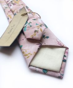 Men’s floral tie, handmade using a wispy wildflower print pink cotton #menswear #floraltie #floralprint #weddingtie #groomstie #wildflower #wildflowerwedding #autumnwedding Mens Ties Crafts, Wildflower Print, Ties Mens Fashion, Mens Tie, Wedding Ties, Mens Neck Ties