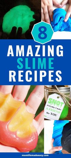 8 amazing slime recipes for kids to make and play in the sun or cold water