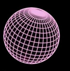 an image of a pink sphere on a black background