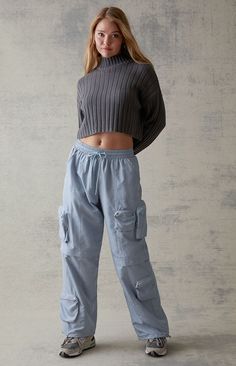 Extreme Cargo Pants Cargo Jeans Outfit, Nylon Cargo Pants, Drawstring Pants Outfit, Cargo Pants Style, Baggy Cargo Pants, Cargo Pants Outfit, Color Pants, Outfit Inspo Casual, All Jeans