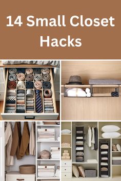 small closet hacks that are great for organizing