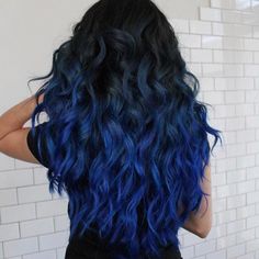 Blue And Black Hair, Best Ombre Hair, Purple Ombre Hair, Blue Ombre Hair, Blue Black Hair, Brown Ombre Hair, Hair Ombre, Ombré Hair