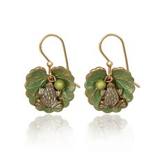 Take a daring leap with a fun accessory to liven up your outfit. This pair of hypoallergenic earrings features a layered frog and lily pad paired with a playful bead drop. With 18K gold-plated surgical steel hooks, this wearable art makes a lovely gift for her birthday, anniversary, holiday or just because. | Silver Forest layered metal drop earrings feature a frog and lily pad design. | Features 18K gold-plated surgical steel ear hooks. | Hypoallergenic; nickel-, lead- and cadmium-free. | Do no Frog And Lily Pad, Forest Frog, Frog On Lily Pad, Gold Fronts, Metal Drop, Hypoallergenic Earrings, Personalized Accessories, Lily Pads, Leaf Earrings