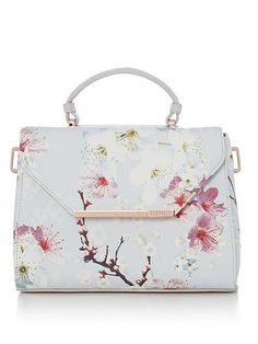 Ted Baker Harmon large floral crosshatch tote bag Flower Aesthetics, Faux Leather Top, Hot Bags, Floral Purse, Womens Handbags, Floral Bags, Pretty Bags, Cute Purses