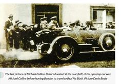 an old black and white photo of people in a car