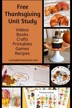 thanksgiving unit study with pictures and activities