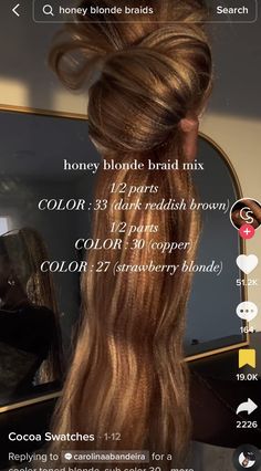 Brown And Gold Braids For Black Women, Color 30 Braids For Black Women, Box Braids For Black Women Color, Natural Braid Colors, Colour 12 Braids, Braid Hair Color Chart, 30 Hair Color Knotless Braids, Colour Mix Knotless Braids, Braids Color Ideas For Black Women