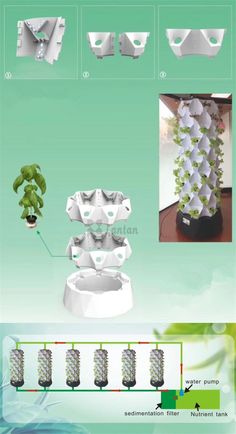 the instructions for how to make an artificial plant