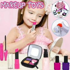 Make-up set children's play house simulation cosmetics, girl make-up toys beauty Feature 1. The toy cosmetic set: The girl in your life is satisfied with this complete toy cosmetic set. 2. game activities for little girls: These little girl toys are colorful and in texture, and provide your princess with hours of play. Full of, so that your children's is full of vitality and fascinated by them for hours. Very to play! 3. It is washable: any you give your children a wish to ensure the of their pl Kids Make Up Set, Make Up Toys, Childrens Makeup, Toddler Playhouse, Game Activities, Pretend Makeup, Makeup Toys, Makeup Kit For Kids, Play Makeup