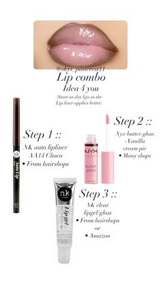 #makeup #lipstick #lips #makeupoftheday #makeuplover Lip Combo With Brown Liner, Lip Combos Brown Lip Liner, Cute Lip Combos Brown Skin, Lip Combo Pink And Brown, Pink Lip Liner And Gloss Combo, Lip Combos Brown Skin, Brown Lip Liner With Pink Gloss, Lip Combos Tutorials, Brown Liner Lip Combo